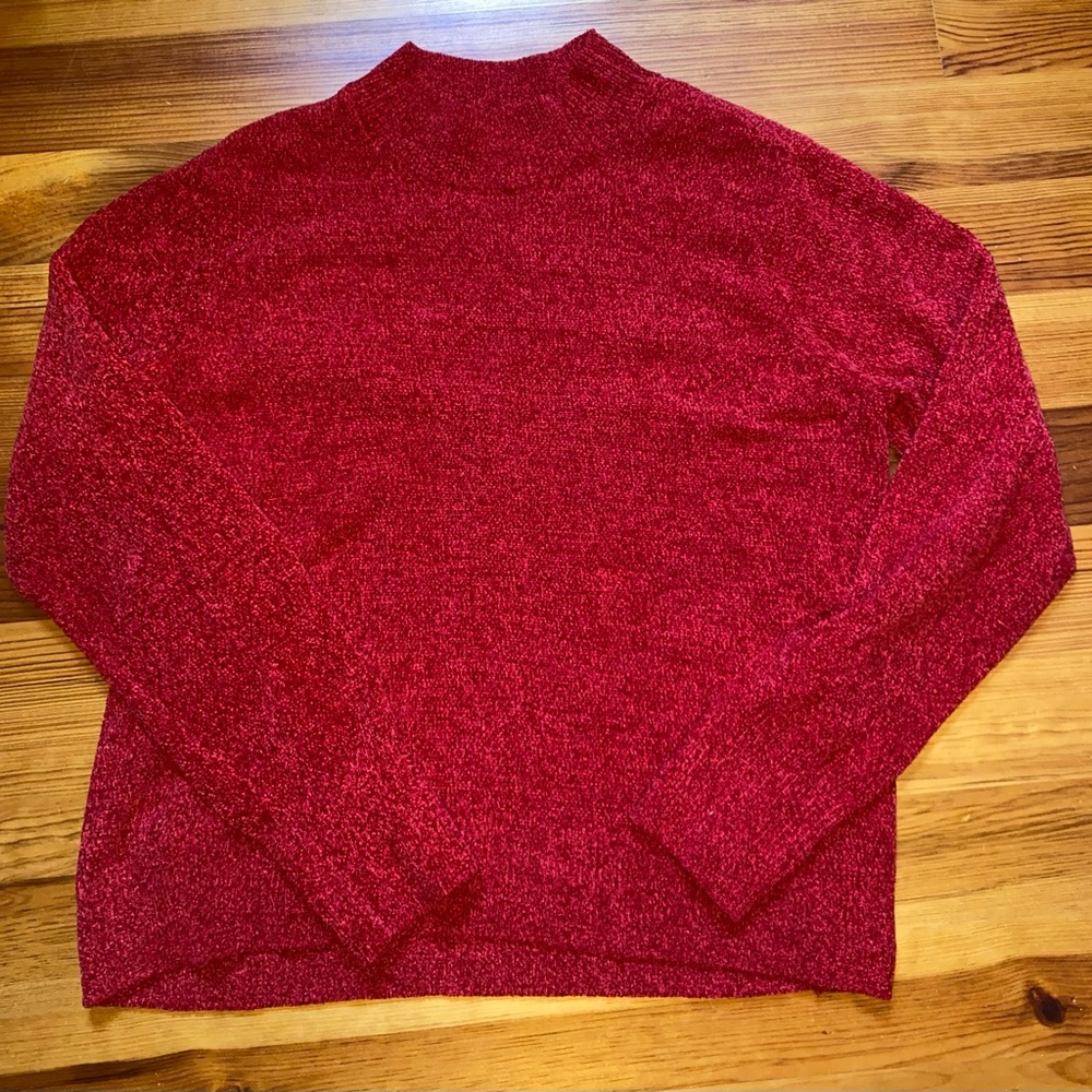 Napa Valley Chenille Red Sweater Women’s Large